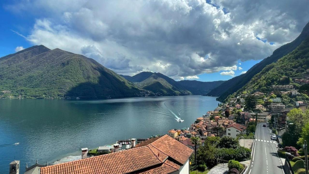 Lake View Apartment Argegno Bagian luar foto