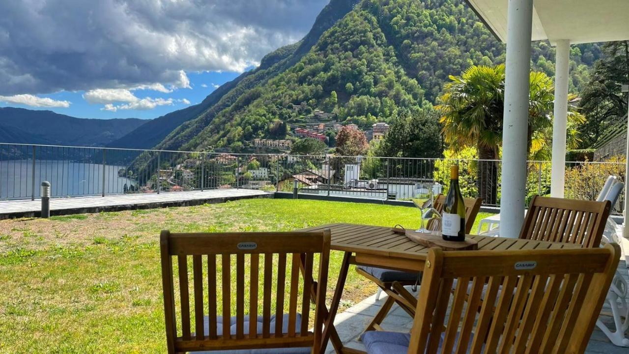Lake View Apartment Argegno Bagian luar foto