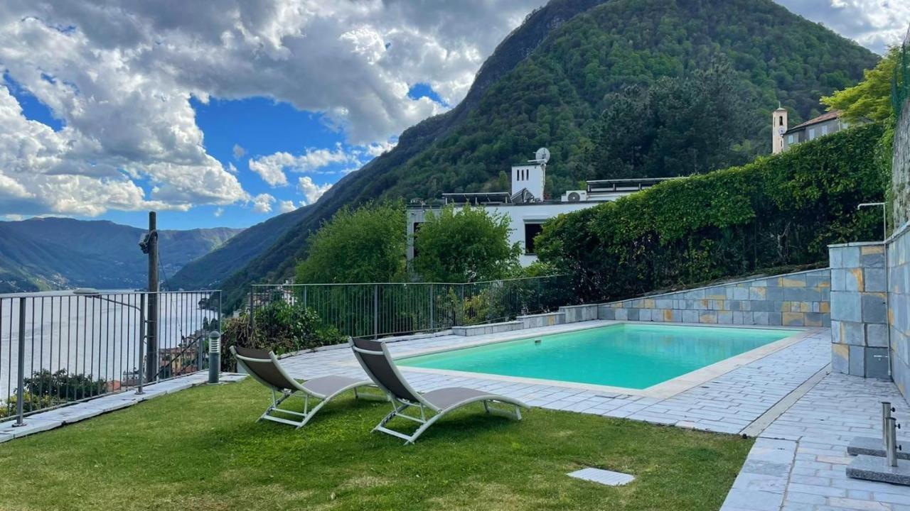 Lake View Apartment Argegno Bagian luar foto